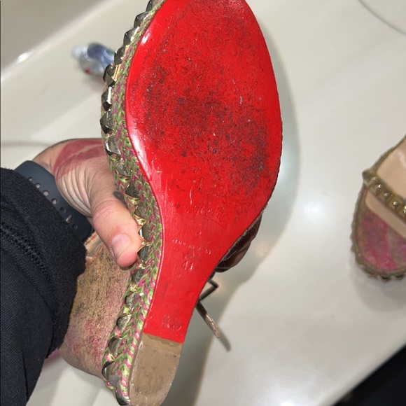 Christian Louboutin wedges (red bottom) - Picture 2 of 3
